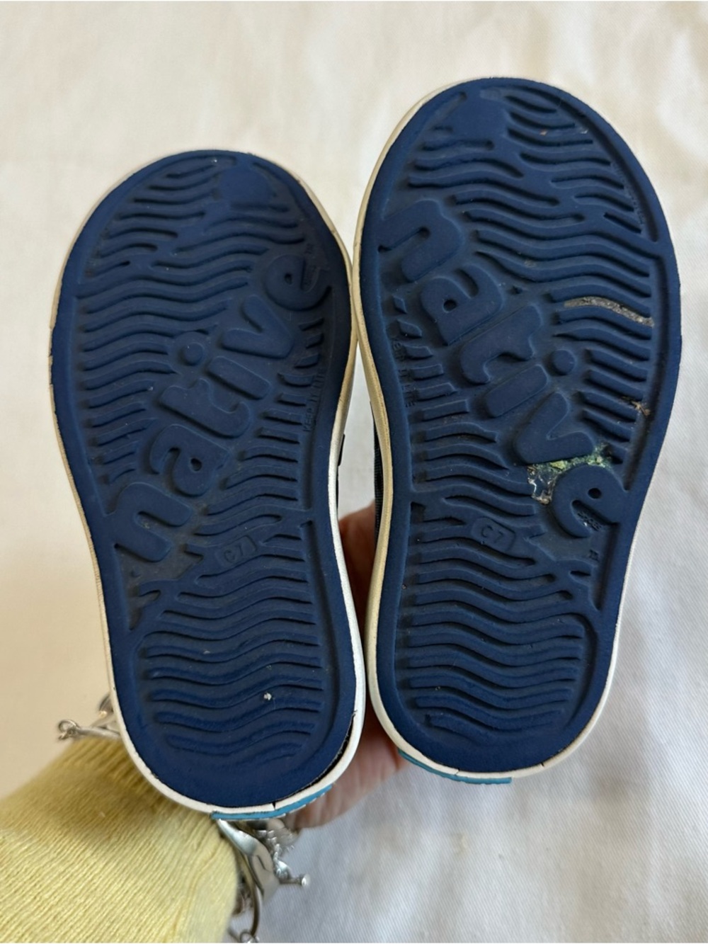 Native Kids Navy Blue Slip-On Sneakers